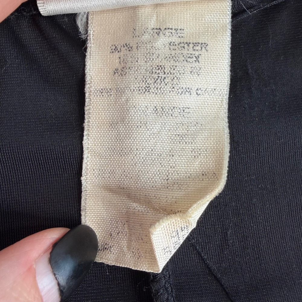 VTG Kathie Lee Women Velvet Maxi Skirt Long Black Large Dark Academia Whimsigoth - Picture 5 of 11